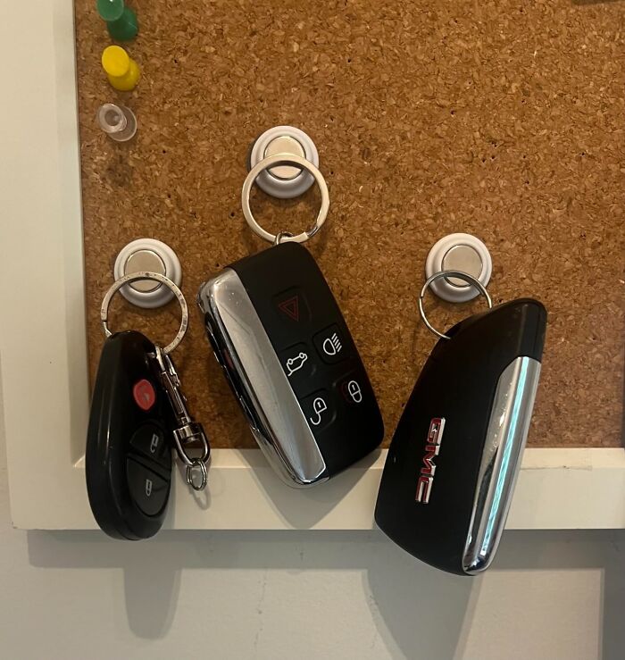 This Magnetic Key Holder For Wall Is Perfect If You Don't Want To Be Saddled With Bulky Keychains