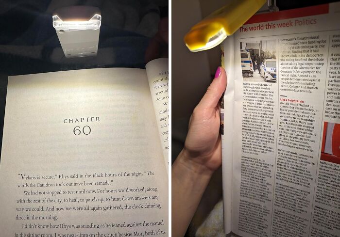 This USB Rechargeable Book Light Is For Some After-Hours Reading