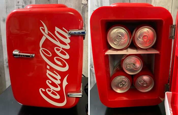 Add A Pop Of Nostalgia To Your Room With The Coca-Cola Mini Fridge 