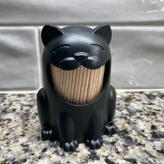 Add A Touch Of Cattitude To Your Table With The Cat Toothpick Holder