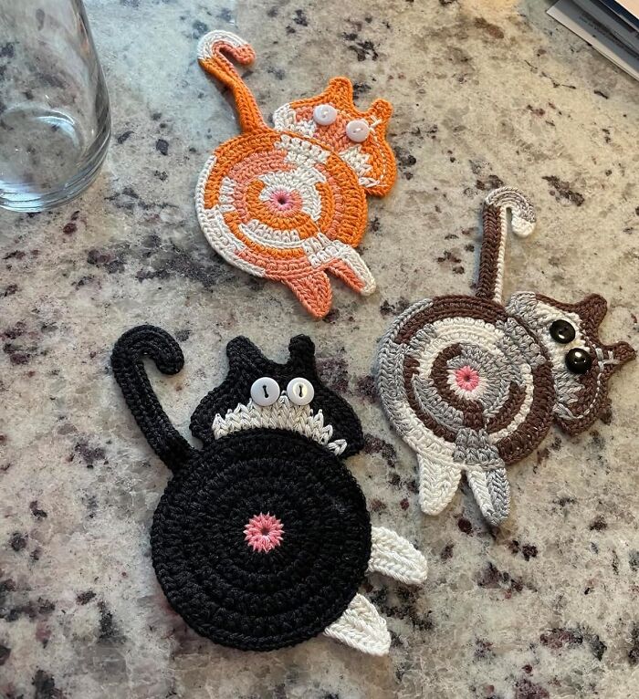 These Cat Coasters Are The Stuff Of Nightmares