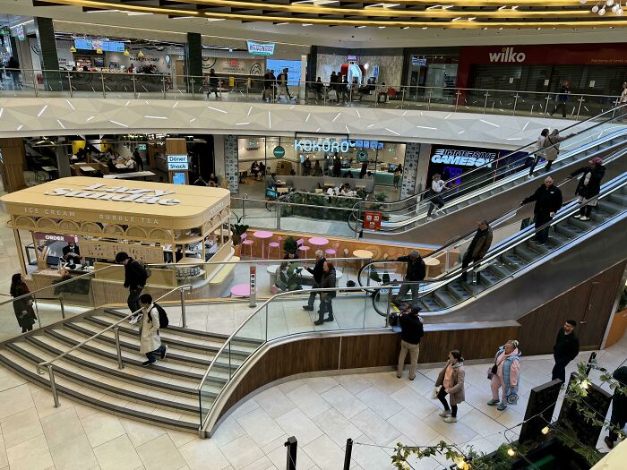 This Escalator Requires That You Still Use The Stairs