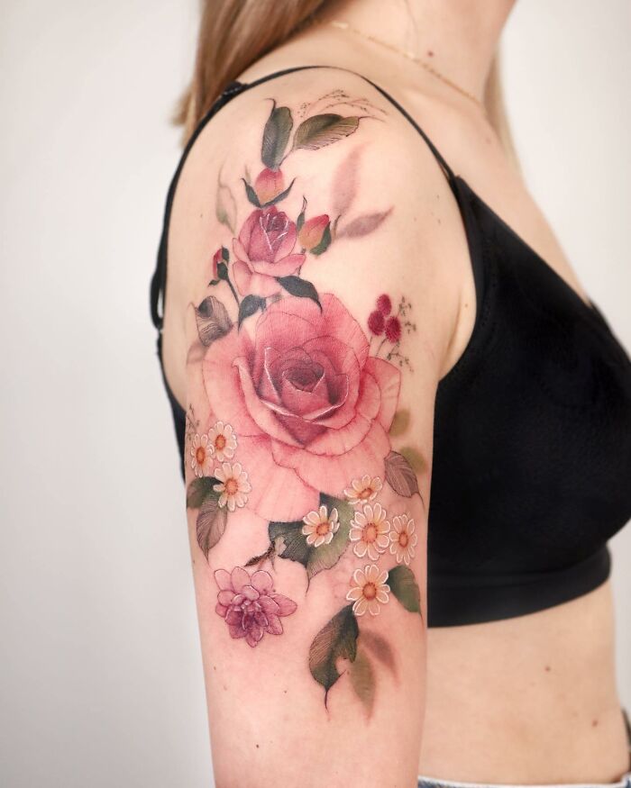 Transformative Elegance: Silo’s Exquisite Flower Tattoos And Expert Cover-UPS