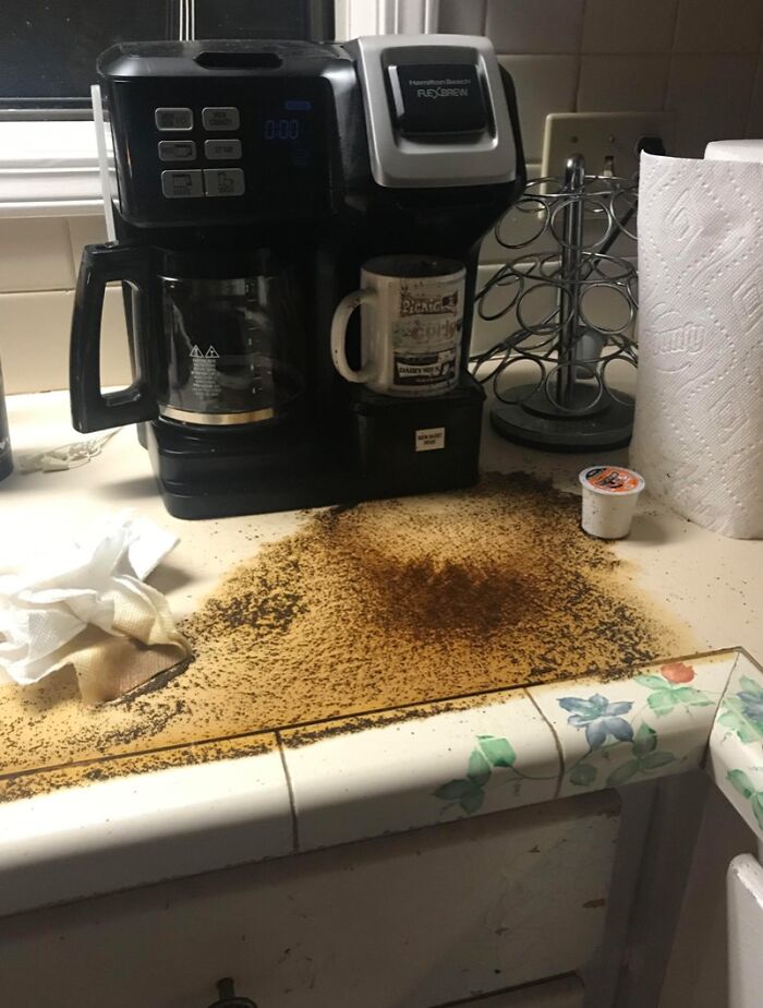 I Spent An Hour And A Half Cleaning The Kitchen. When I Finished I Thought I'd Make Coffee