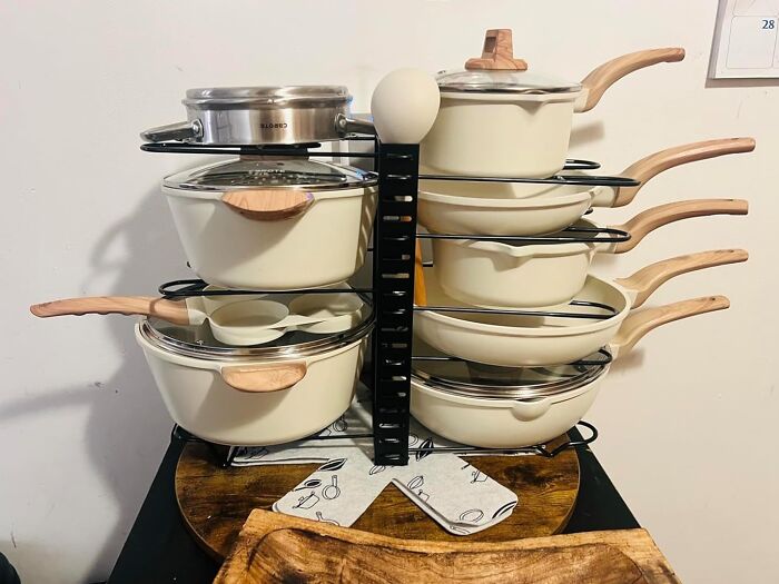 Pots And Pans, Assemble! The G-Ting Pot Rack Organizer Keeps Them Organized And Accessible 