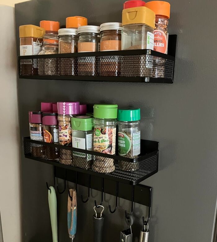 Your Spices Will Thank You For The Front-Row Seat With The Magnetic Spice Rack!