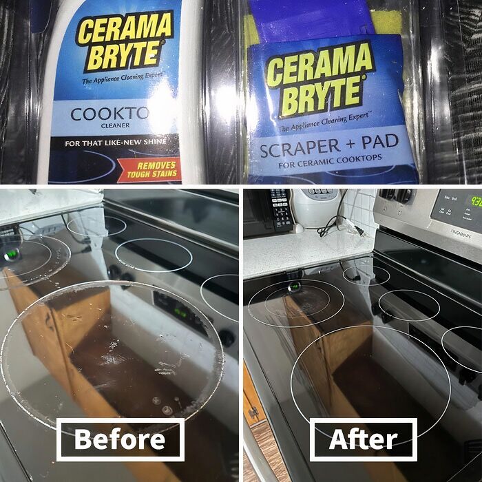  Cerama Bryte Cooktop Cleaner & Scraper Pad Is Like A Magic Eraser, But For Your Cooktop