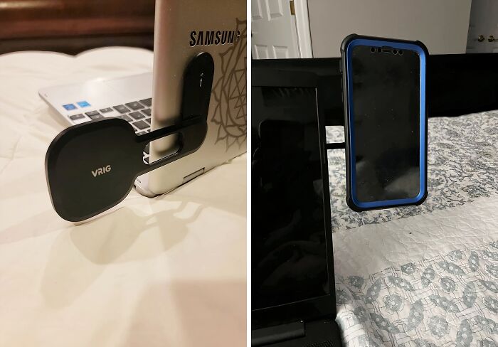 Multitasking Is No Big Deal With The Magnetic Phone Holder For Your Laptop