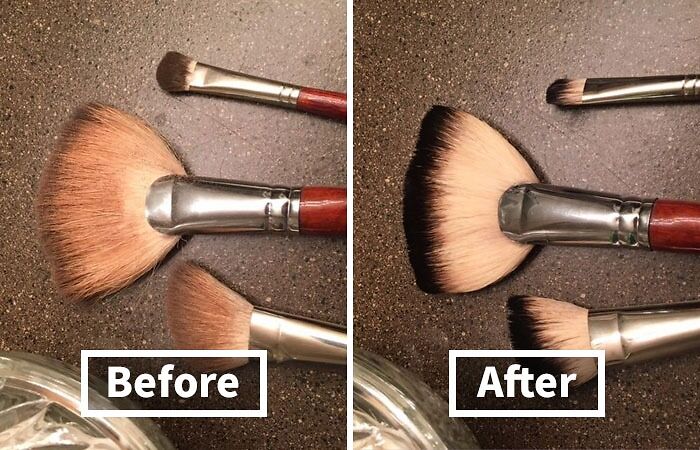 Breakup With Breakouts! Use A Makeup Brush + Sponge Shampoo For Cleaner Tools And Clearer Skin