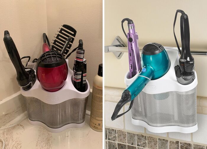 This Hair Tool Organizer Will Give You That At-Home Salon Feeling