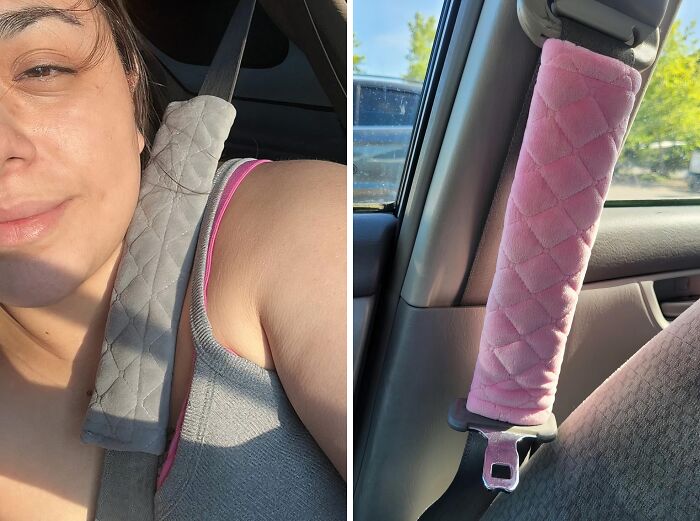 Long Road Trip? This Soft Car Seat Belt Cover Is A Must-Have For Ultimate Comfort