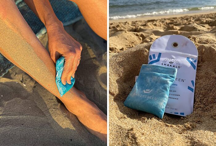 Keep The Sand On The Beach, Not In Your Hair (Or Car, Or House...) With The Sand Removal Bag
