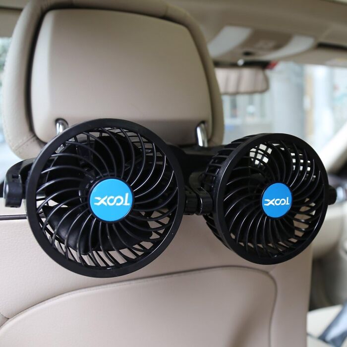 No More "Are We There Yet?" With These Electric Car Fans Keeping Everyone Comfy