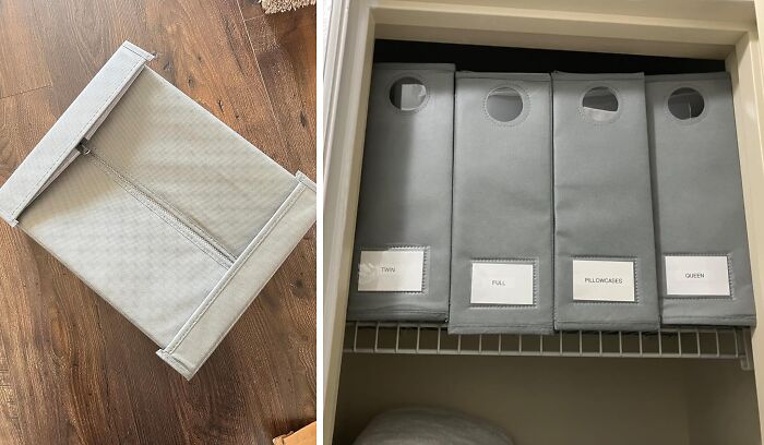 Your Sheets Will Thank You For This Cozy, Organized Home With Foldable Sheet Organizers