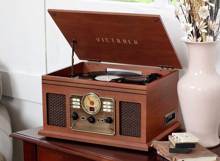  Nostalgic 6-In-1 Record Player: Your Time Machine To Music Bliss 