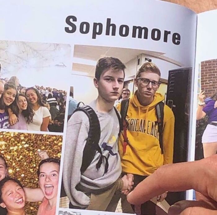 These Kids Don’t Even Go To My School, But Someone Took The Picture From Online And Just Tossed It In The Yearbook. None Of The Teachers Noticed