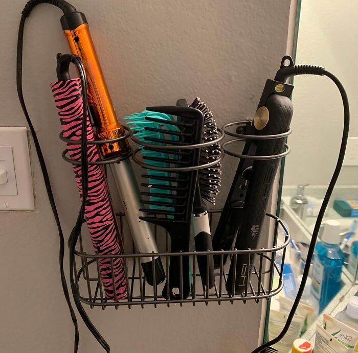 Bad Hair Day? Don't Stress, Just Grab Your Tools From Your Hair Tool Organizer And Get Styling! 