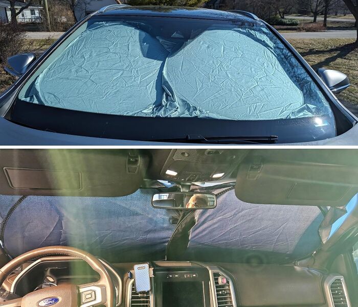 Upgrade Your Ride With A Car Windshield Sun Shade That Keeps Your Car Cool While You Are Parked