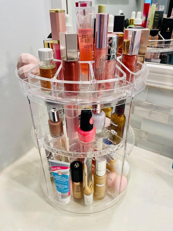 No More Digging Through Drawers! This Rotating Makeup Organizer Makes Finding Your Favorites A Breeze