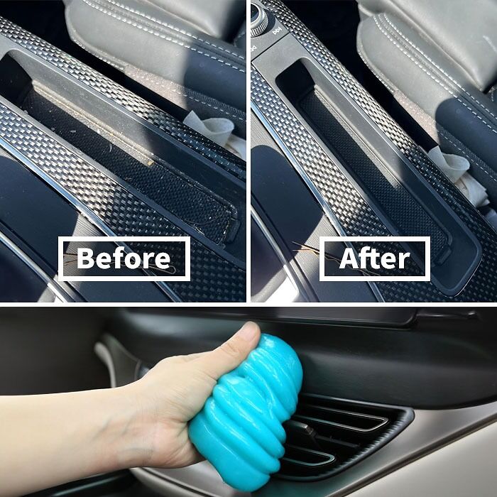  Dust And Crumbs? Don't Trip! This Car Cleaning Gel Gobbles 'Em Up