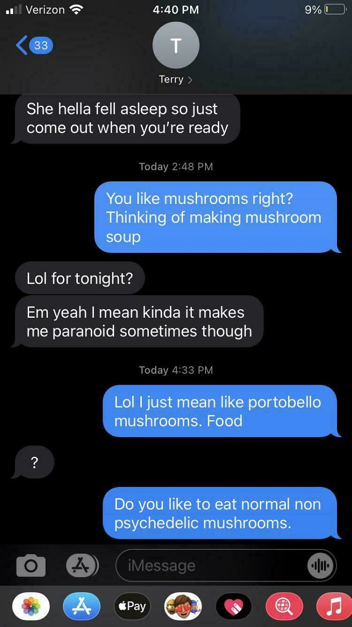 A Conversation I Had With My Cousin A Little While Ago Before A Family Dinner