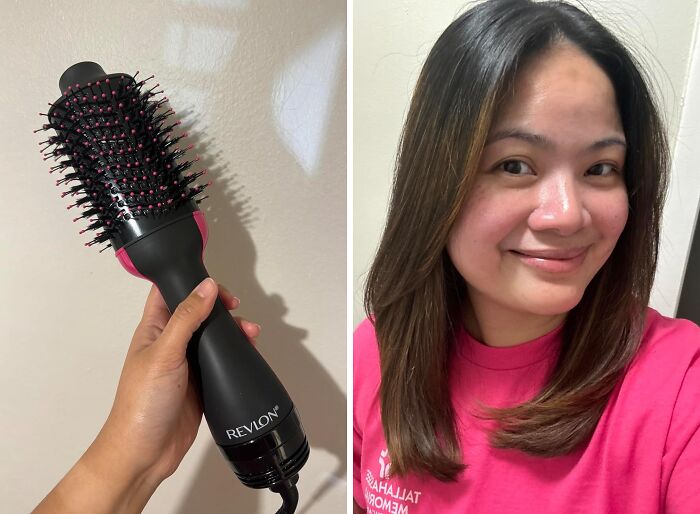The One-Step Hair Dryer And Volumizer Hot Air Brush Takes Your Hair From Wet To Wow In A Single Step!