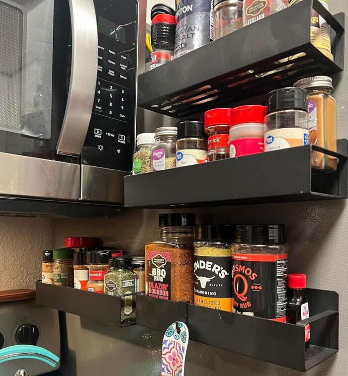 The Magnetic Spice Storage Rack Organizer Is A Must-Have For Any Home Cook Who Wants A Tidy And Efficient Kitchen