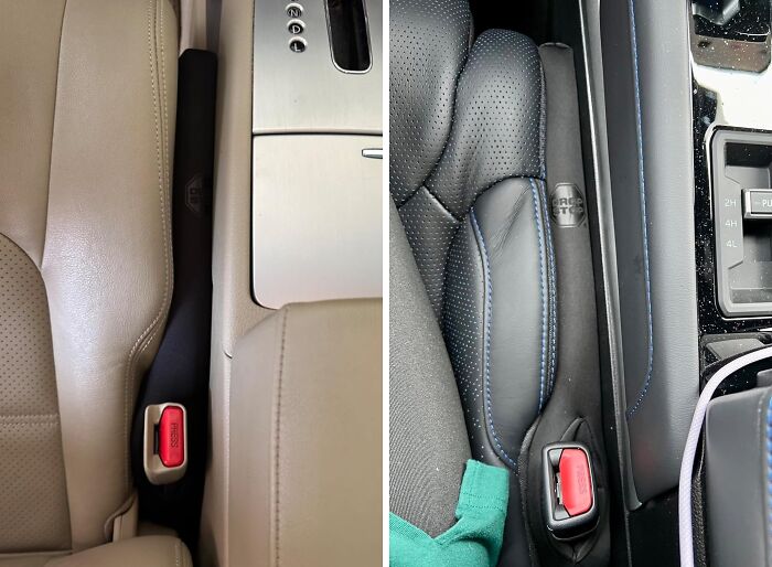 Lost Keys, Crumbs, And Loose Change, Begone! The Original Patented Car Seat Gap Filler Ends The Frustration Of Dropped Items