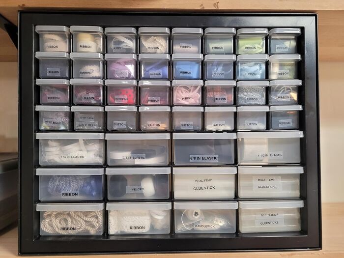 Crafters Rejoice! This 44 Drawer Organiser Is The Ultimate Solution For Bead, Button, And Bobbin Bliss