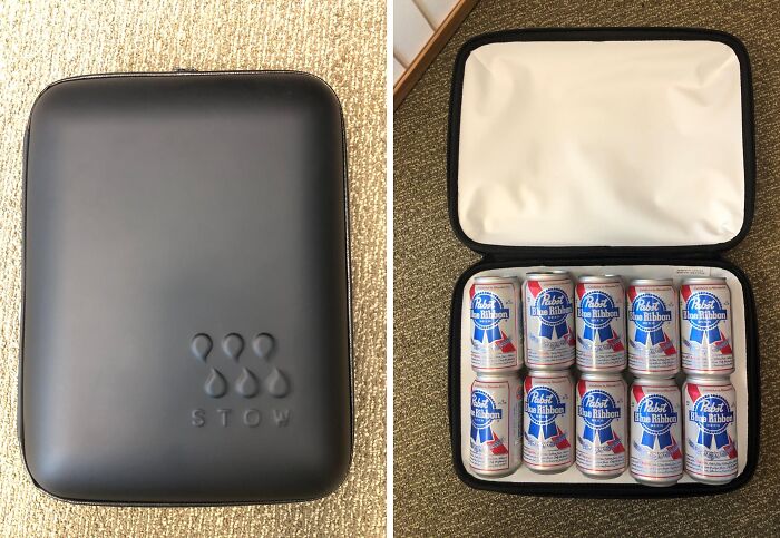 Beach, Park, Or Backyard BBQ: This Flat, 10-Can Portable Travel Cooler Bag Is The Coolest Way To Tote Your Drinks