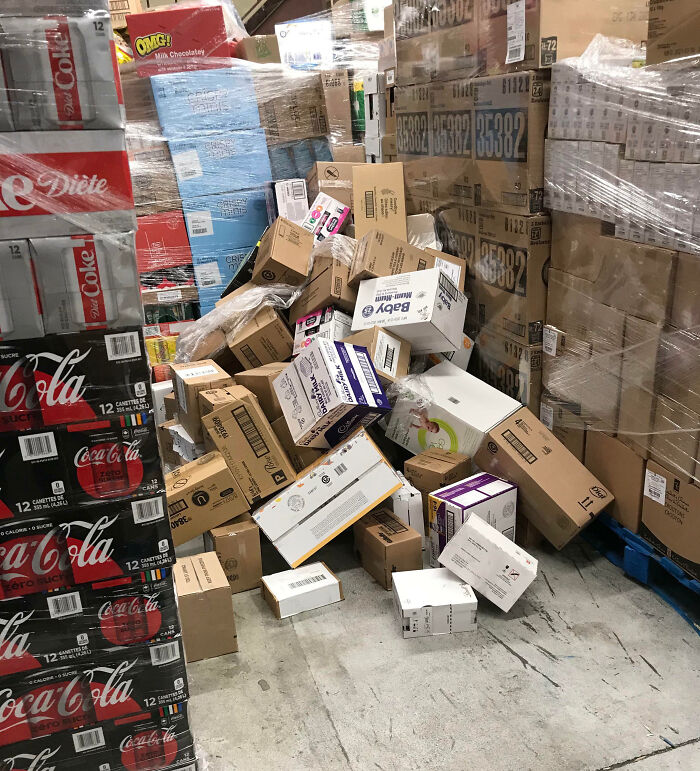 My Coworkers Dropped A Pallet And Left Me To Clean It Up
