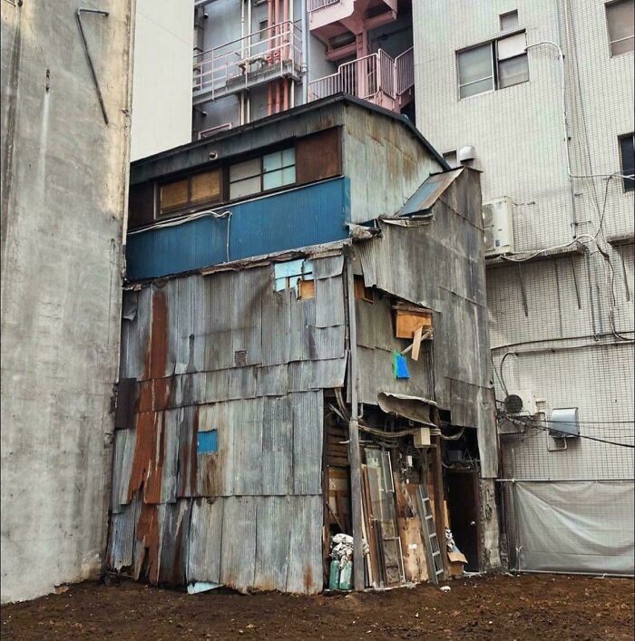 An Old Building In Ginza, The Most Expensive Area Of Tokyo (Japan)