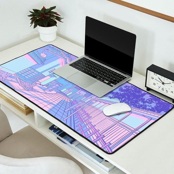  Kyoto Nights Desk Mat: Escape The Mundane And Find Tranquility In Your Workspace