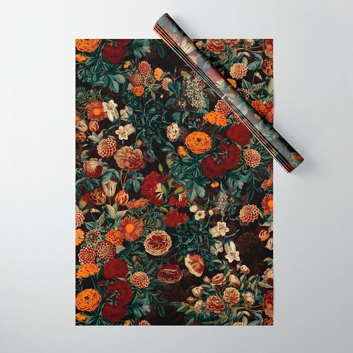  Exotic Garden Antique Print Wrapping Paper: Wrap Your Gifts In Vintage Botanical Charm