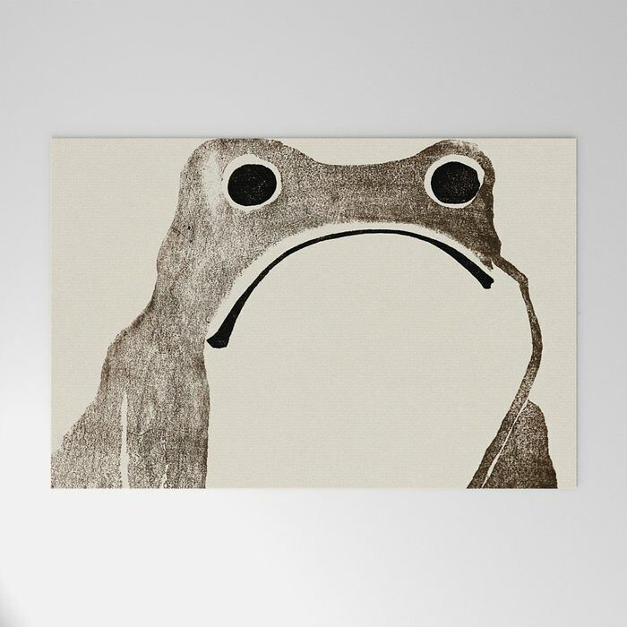  Unimpressed Frog Welcome Mat: Because Not Every Welcome Needs To Be Enthusiastic