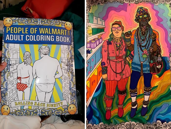 " People Of Walmart Adult Coloring Book": Because Sometimes Reality Is Stranger Than Fiction