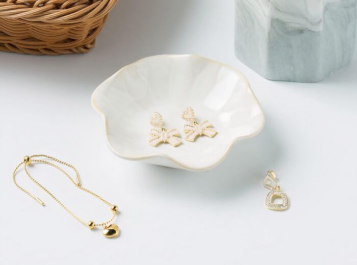 This Ceramic Trinket Tray Is The Perfect Place To Park Your Bling When You're Not Rocking It