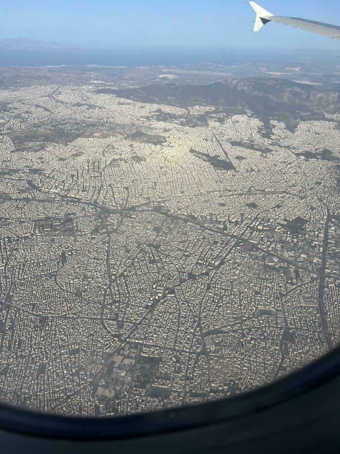 The Cement City From Above. Athens , Greece