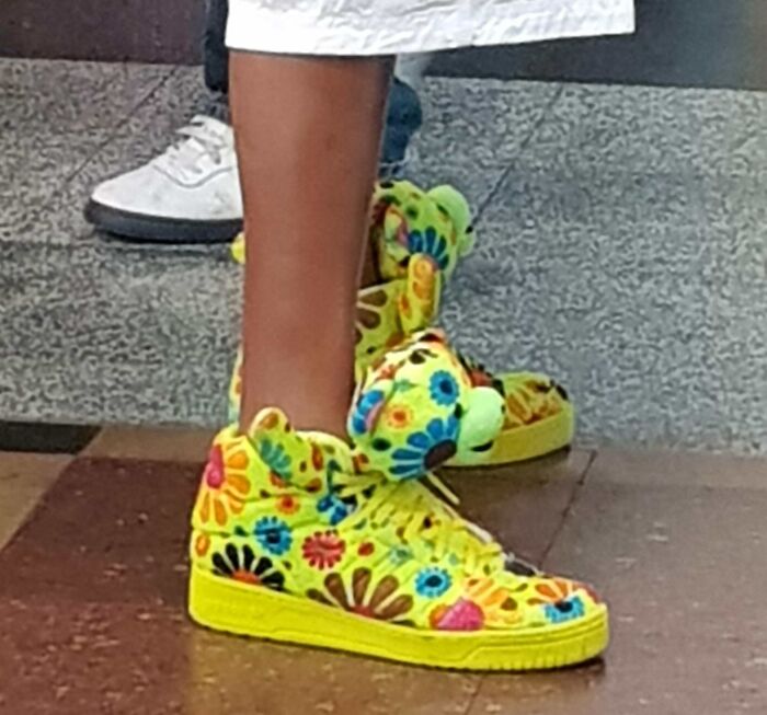 These Shoes I Saw At The Airport In Trinidad