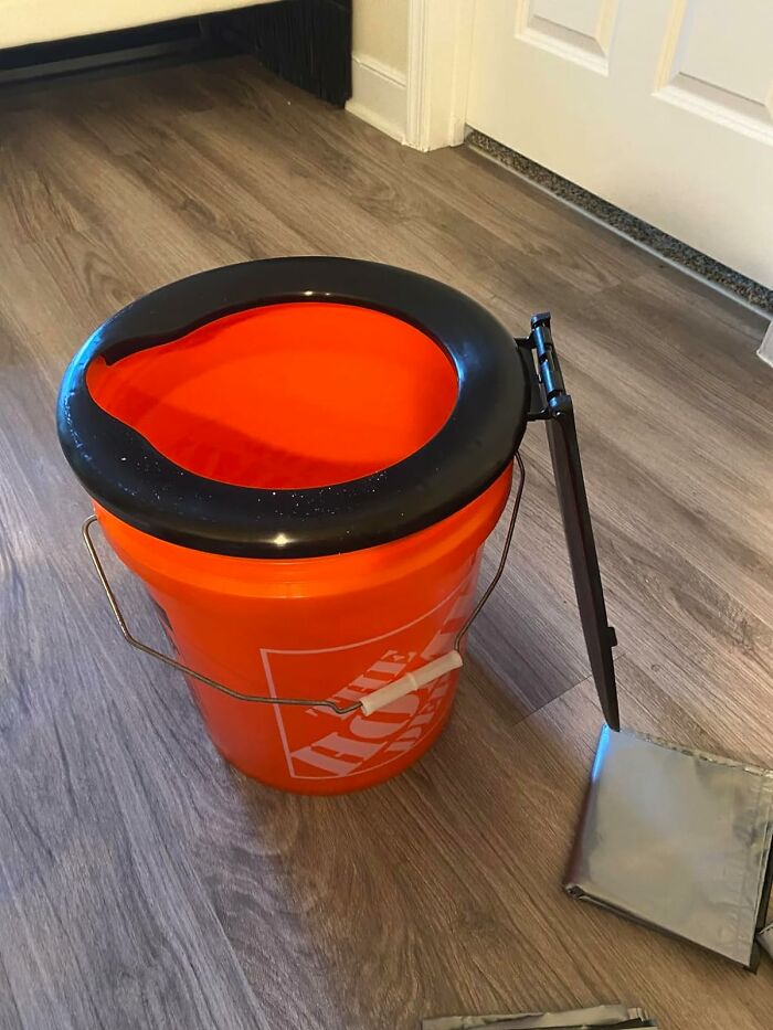 Forget Icky Outhouses! This Bucket Toilet Is Your Private Restroom On The Go
