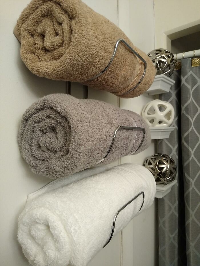 Your Towels Deserve Better Than The Back Of The Door - Give Them A Mounted Towel Rack