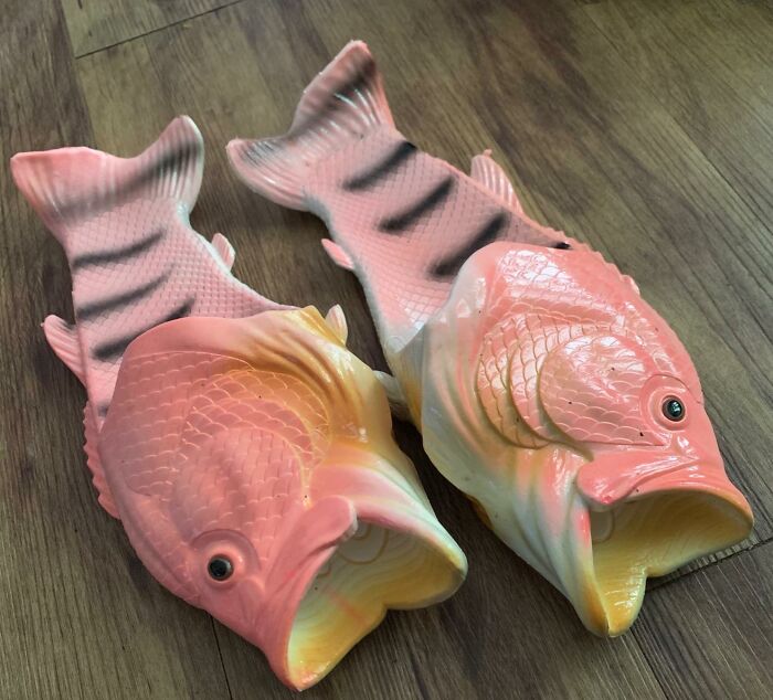 Make A Splash With These Fish Slippers