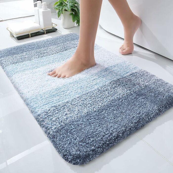 Elevate Your Bathroom's Elegance With A Luxury Bathroom Rug Mat That's As Plush As It Is Practical