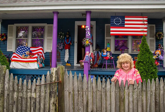 "Flags And Dolls" From The Series American Lawn Decor