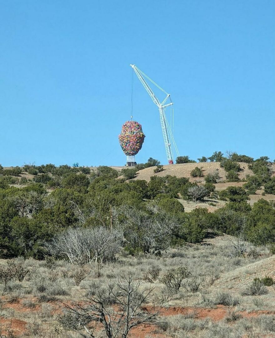 Somewhere In New Mexico, It Looks Like They’re Filming A Live Action Version Of “Up”