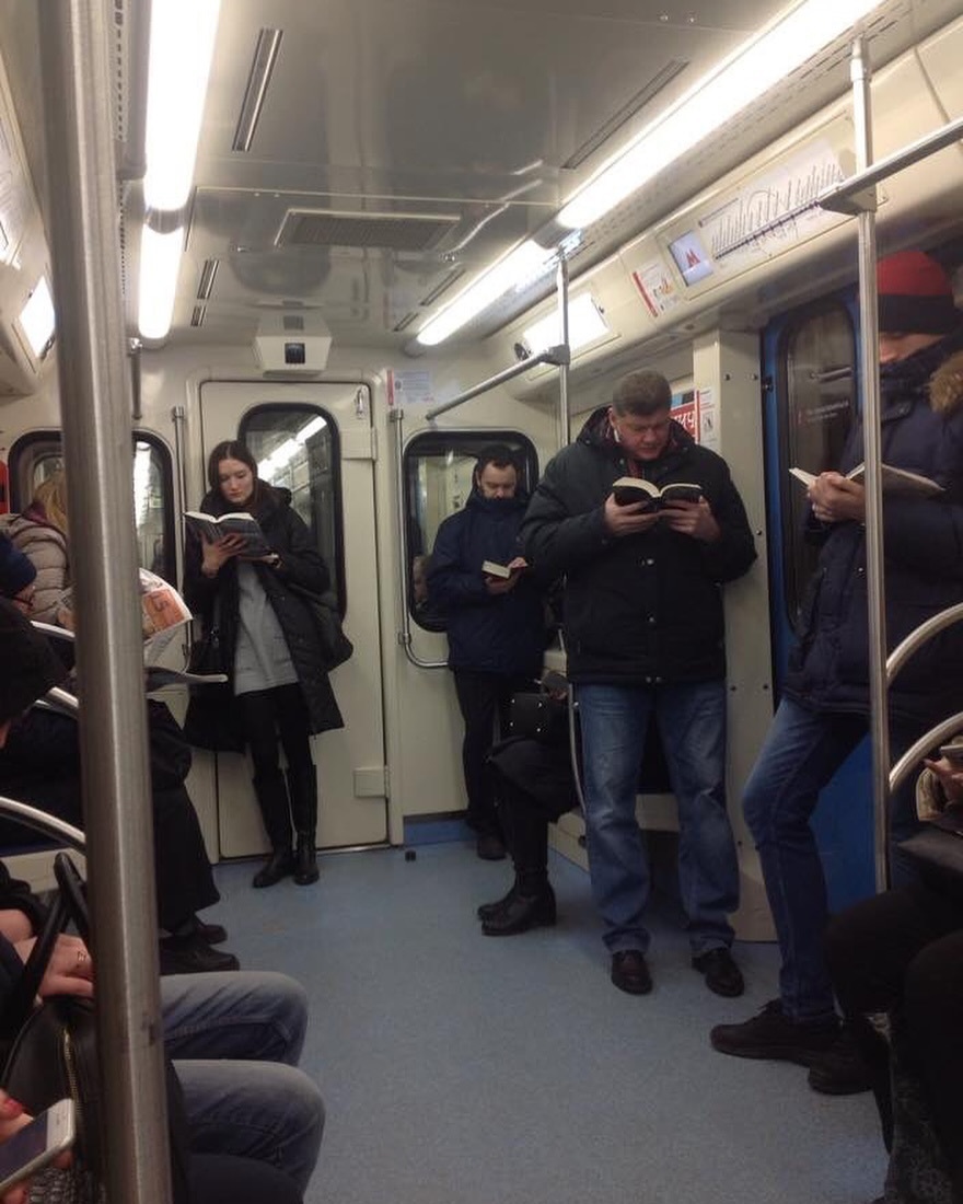 Sometimes Daily Commuters Will Know That They Won’t Get Wireless Service For A While, And Trying To Get It Will Chew Through Their Battery Before The Work Day Even Starts. So They All Brought Books To Pass The Time