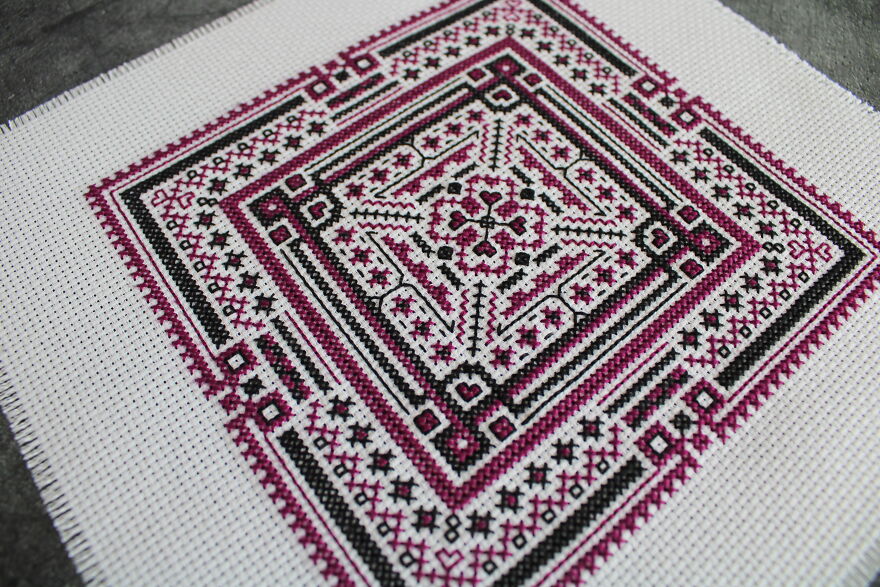 My Geometric Stitch Cross Patterns (6 Pics)