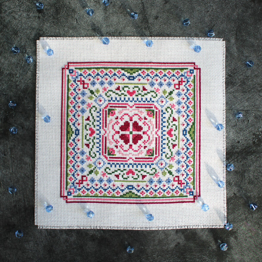 My Geometric Stitch Cross Patterns (6 Pics)