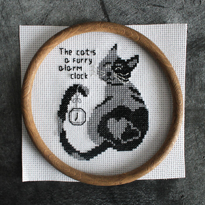 My Cross Stitch Cat Patterns | Bored Panda