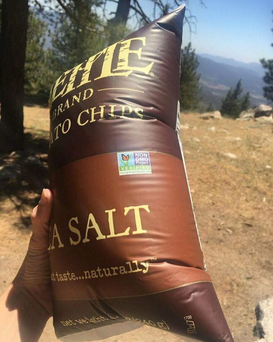 A Bag Of Chips After 8,000 Foot Elevation Gain